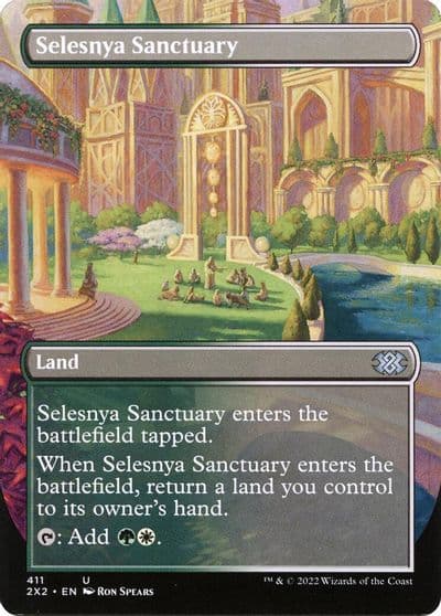 Selesnya Sanctuary Borderless Double Masters 2022 Magic card