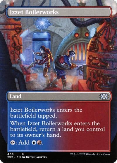 Izzet Boilerworks Borderless Double Masters 2022 Magic card
