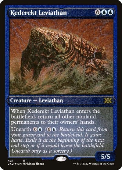 Kederekt Leviathan Foil Etched Double Masters 2022 Magic card