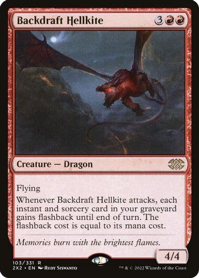 Backdraft Hellkite Double Masters 2022 Magic card