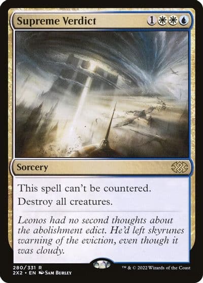 Supreme Verdict Double Masters 2022 Magic card