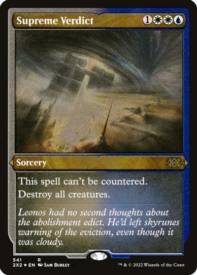 Supreme Verdict Foil Etched Double Masters 2022 Magic card