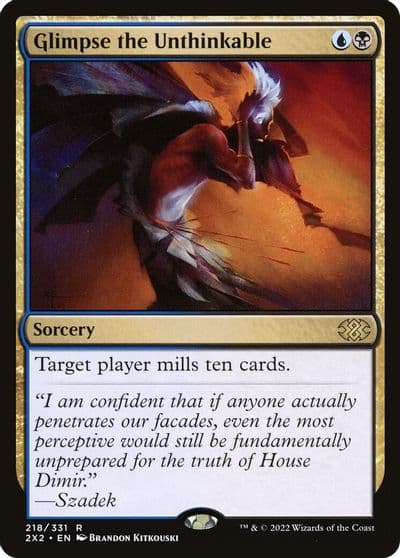 Glimpse the Unthinkable Double Masters 2022 Magic card