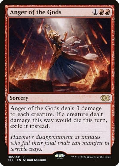 Anger of the Gods Double Masters 2022 Magic card