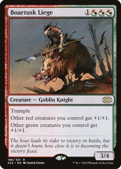 Boartusk Liege Double Masters 2022 Magic card