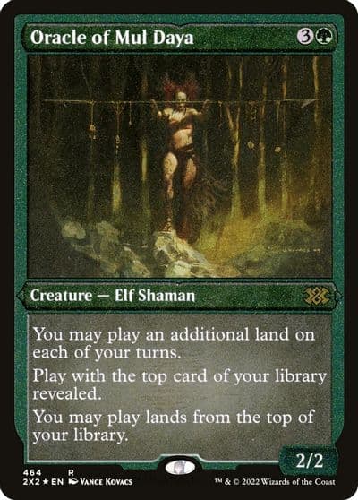 Oracle of Mul Daya Foil Etched Double Masters 2022 Magic card