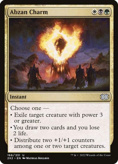Abzan Charm Double Masters 2022 Magic card