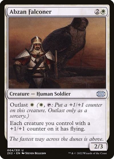 Abzan Falconer Double Masters 2022 Magic card