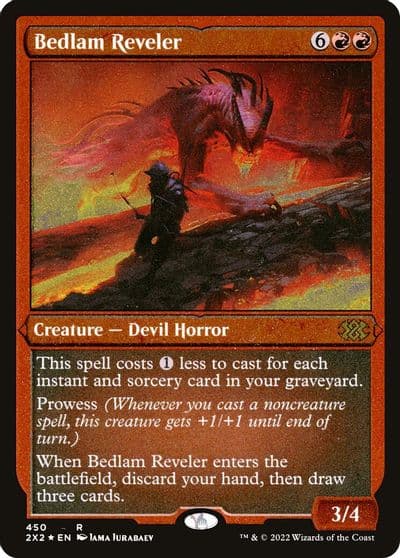 Bedlam Reveler Foil Etched Double Masters 2022 Magic card