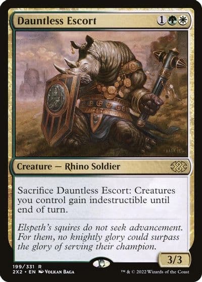 Dauntless Escort Double Masters 2022 Magic card