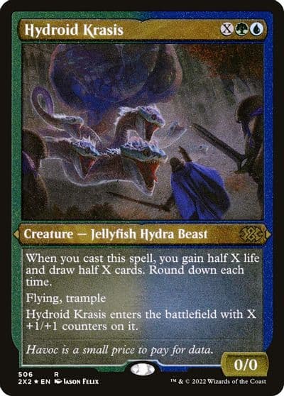 Hydroid Krasis Foil Etched Double Masters 2022 Magic card