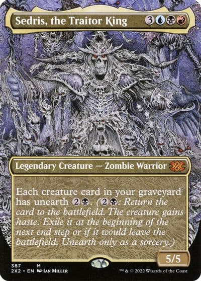Sedris the Traitor King Borderless Double Masters 2022 Magic card