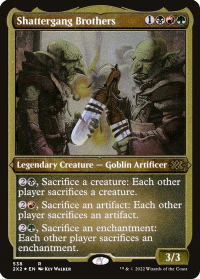 Shattergang Brothers Foil Etched Double Masters 2022 Magic card
