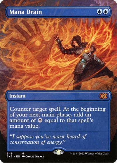 Mana Drain Borderless Double Masters 2022 Magic card