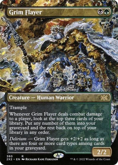 Grim Flayer Borderless Double Masters 2022 Magic card