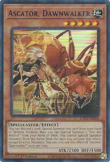 Ascator Dawnwalker Blue Legendary Duelists: Season 3 Yu-Gi-Oh! card