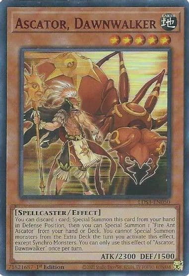 Ascator Dawnwalker Red Legendary Duelists: Season 3 Yu-Gi-Oh! card