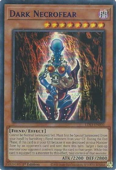 Dark Necrofear Blue Legendary Duelists: Season 3 Yu-Gi-Oh! card