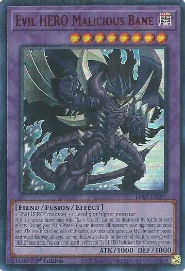 Evil HERO Malicious Bane Red Legendary Duelists: Season 3 Yu-Gi-Oh! card