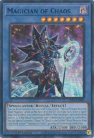 Magician of Chaos Blue Legendary Duelists: Season 3 Yu-Gi-Oh! card