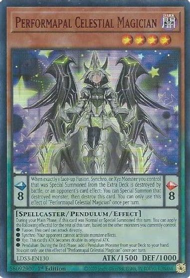 Performapal Celestial Magician Red Legendary Duelists: Season 3 Yu-Gi-Oh! card