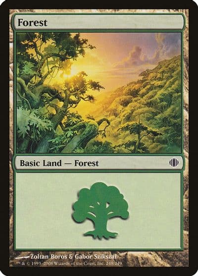 Forest 248 Shards of Alara Magic card