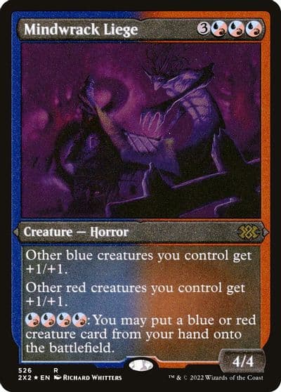 Mindwrack Liege Foil Etched Double Masters 2022 Magic card