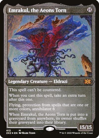 Emrakul the Aeons Torn Foil Etched Double Masters 2022 Magic card