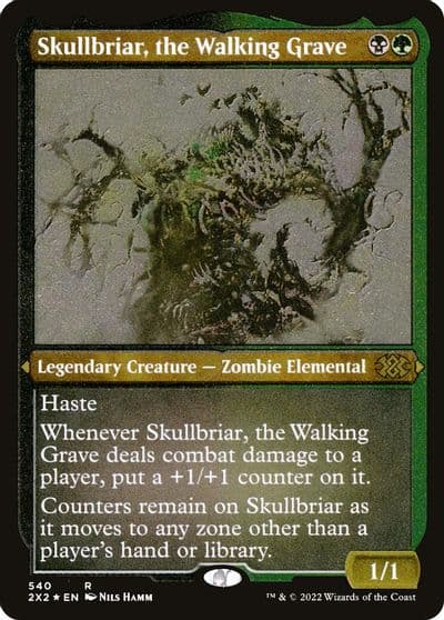 Skullbriar the Walking Grave Foil Etched Double Masters 2022 Magic card