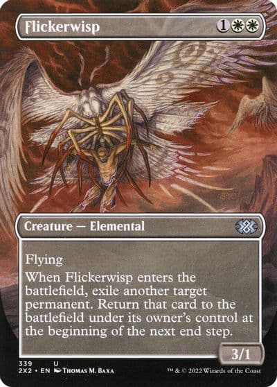 Flickerwisp Borderless Double Masters 2022 Magic card