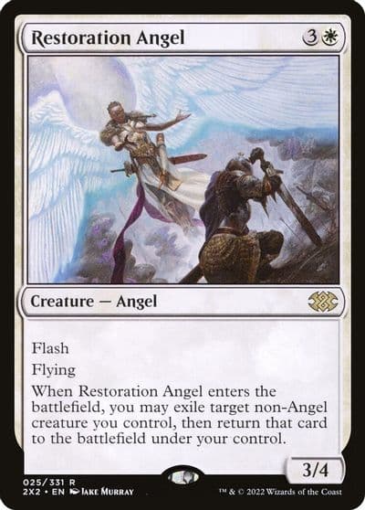 Restoration Angel Double Masters 2022 Magic card