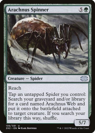 Arachnus Spinner Double Masters 2022 Magic card