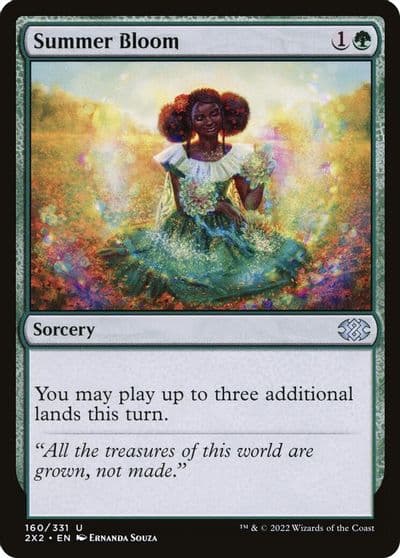 Summer Bloom Double Masters 2022 Magic card