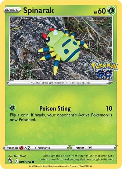 Spinarak Pokemon GO Pokemon card