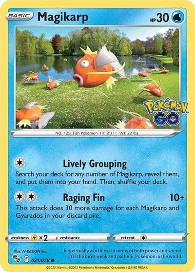 Magikarp Pokemon GO Pokemon card
