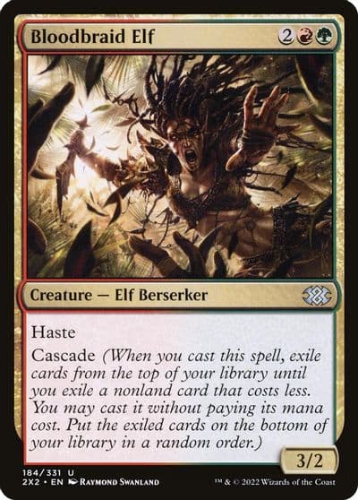 Bloodbraid Elf Double Masters 2022 Magic card