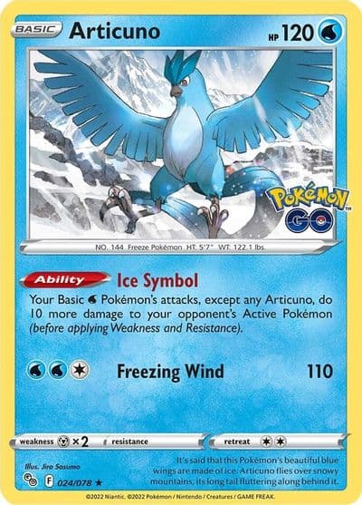 Articuno Pokemon GO Pokemon card