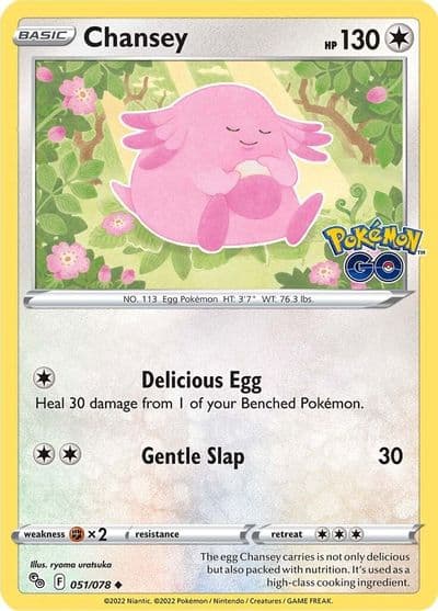 Chansey Pokemon GO Pokemon card