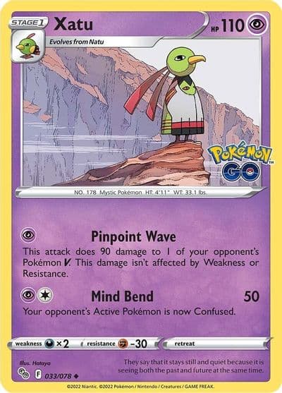 Xatu Pokemon GO Pokemon card