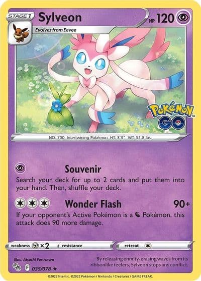 Sylveon Pokemon GO Pokemon card