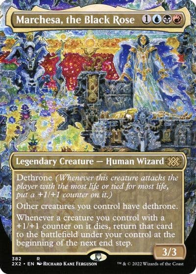 Marchesa the Black Rose Borderless Double Masters 2022 Magic card
