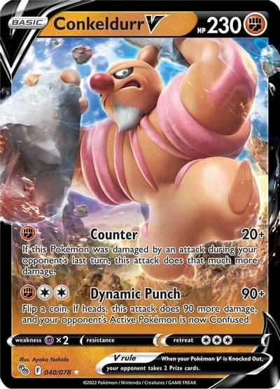 Conkeldurr V Pokemon GO Pokemon card