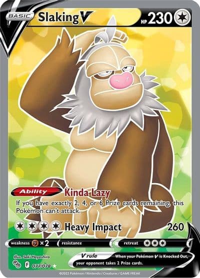 Slaking V (Full Art) Pokemon GO Pokemon card