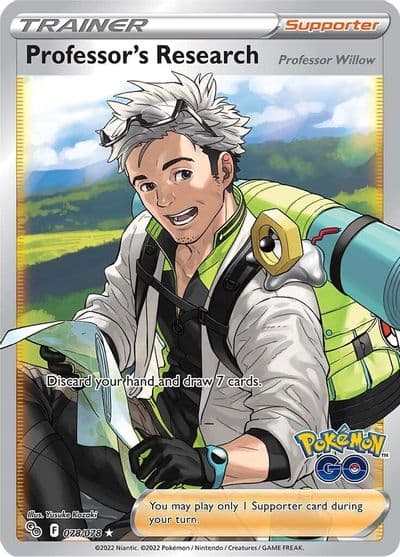 Professor's Research (Full Art) Pokemon GO Pokemon card