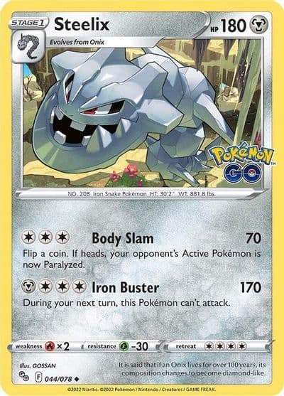 Steelix Pokemon GO Pokemon card