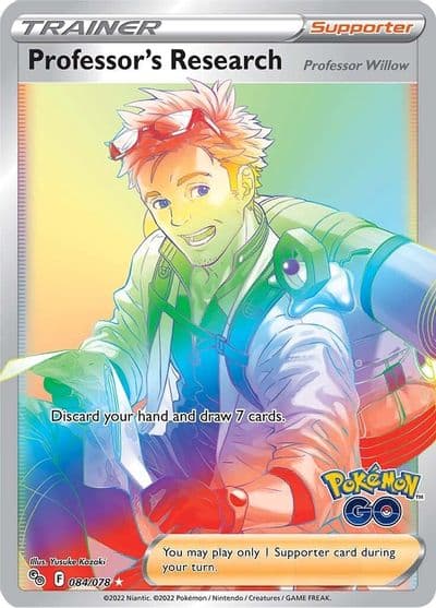 Professor's Research (Secret) Pokemon GO Pokemon card