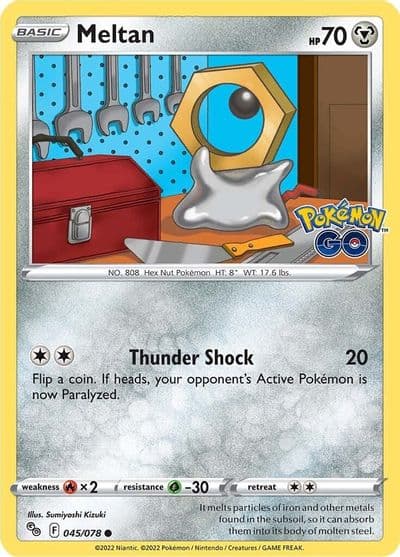 Meltan Pokemon GO Pokemon card