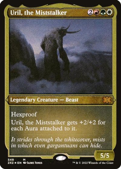 Uril the Miststalker Foil Etched Double Masters 2022 Magic card