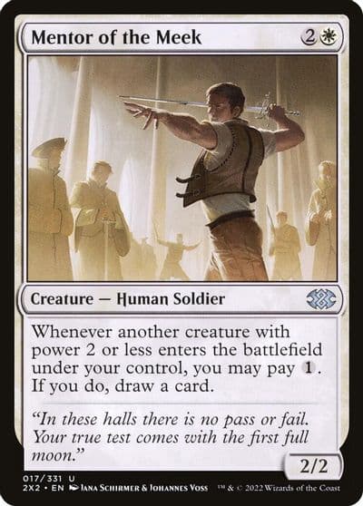 Mentor of the Meek Double Masters 2022 Magic card