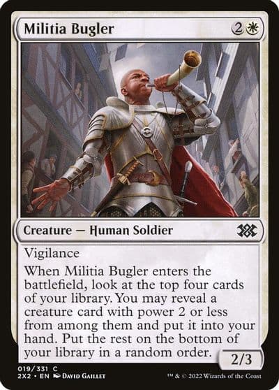 Militia Bugler Double Masters 2022 Magic card